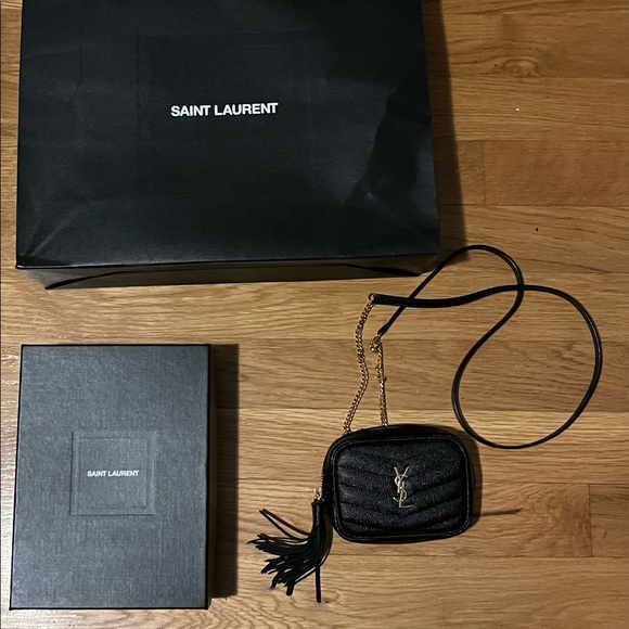 Saint Laurent Micro Lou Matelassé Leather Camera Bag - Picture 1 of 5